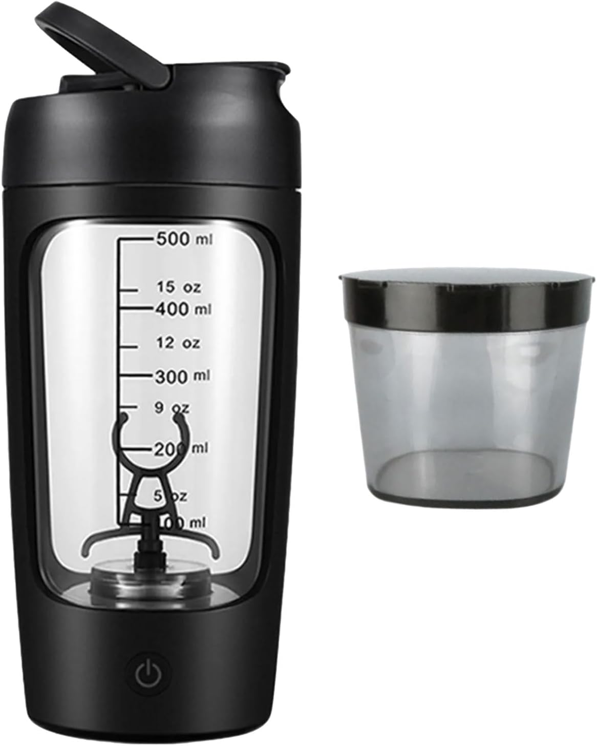 Electric Protein Shaker Bottle 650 ml With Powder Storage