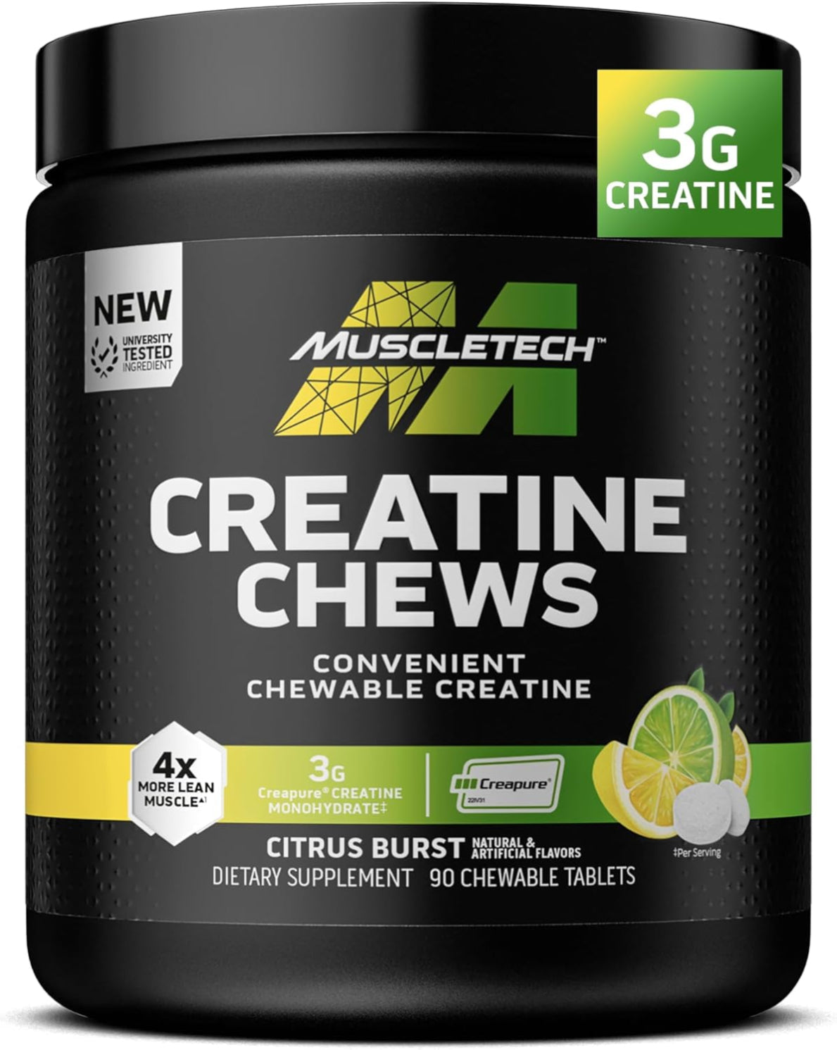 Creatine Chewable Tablets – Creapure for Muscle Growth