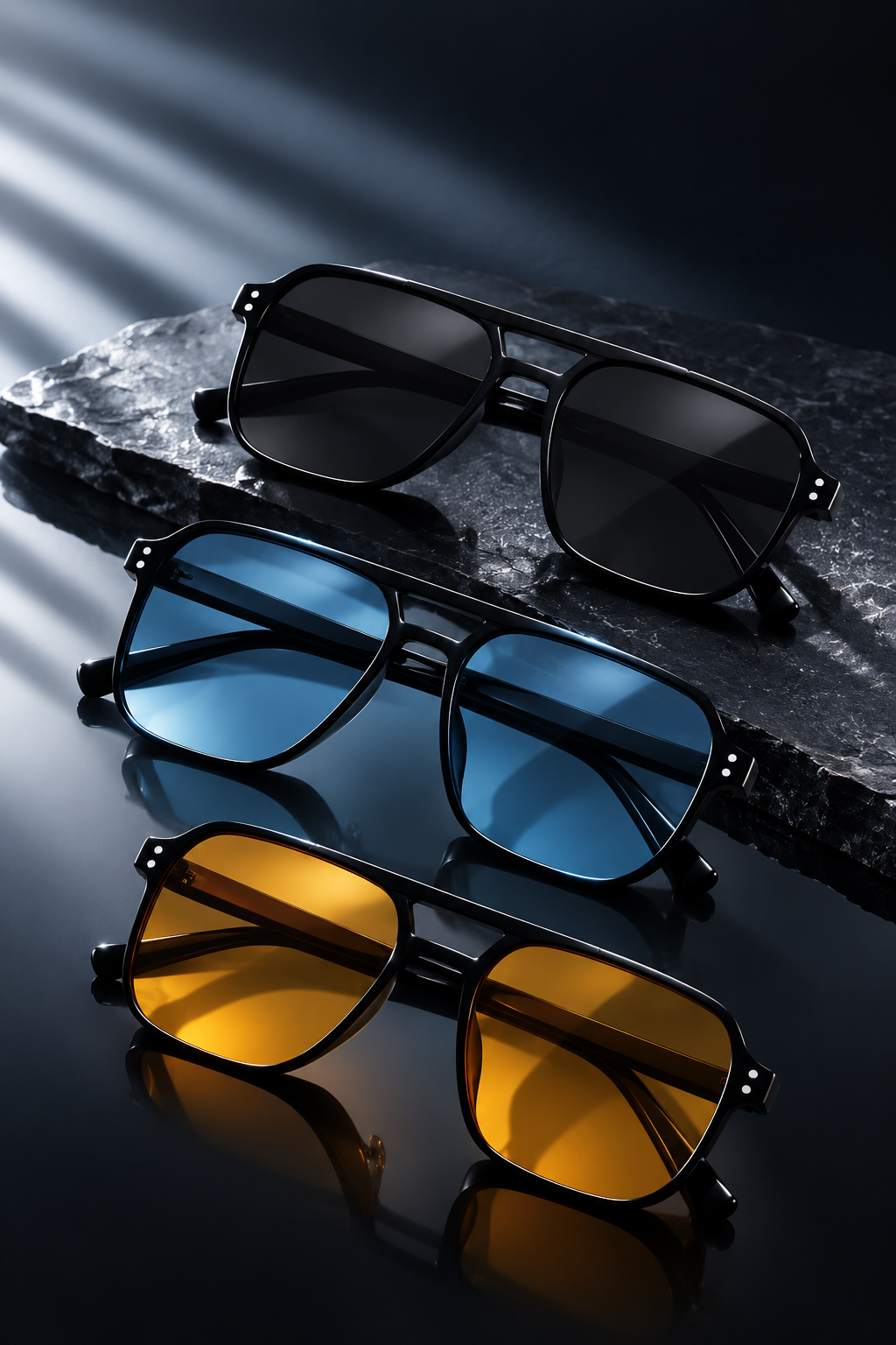 Oversized Square Fashion Sunglasses UV400 Protection