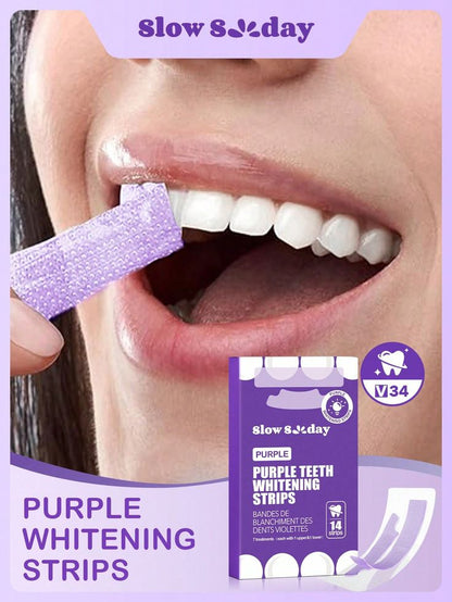 Purple Teeth Whitening Strips – Gentle Stain Removal