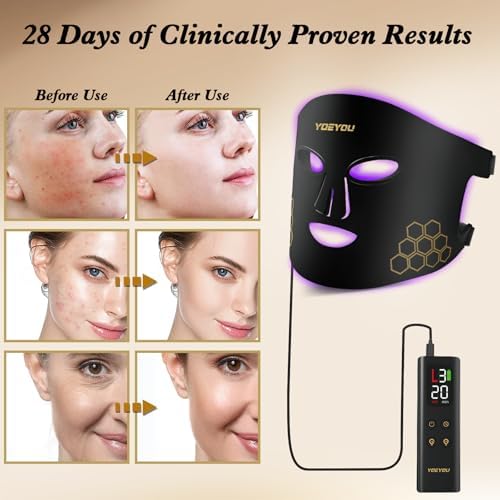 Red Light Facial Mask With Activating Lotion Set