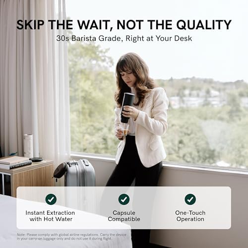Portable Electric Espresso Maker & Coffee Grinder Set