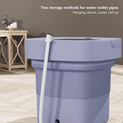 Foldable Mini Washing Machine – Portable 6.5L Automatic Washer