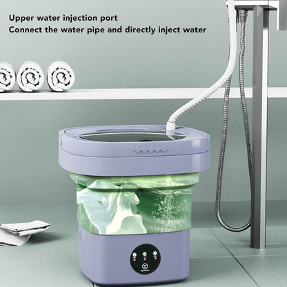 Foldable Mini Washing Machine – Portable 6.5L Automatic Washer