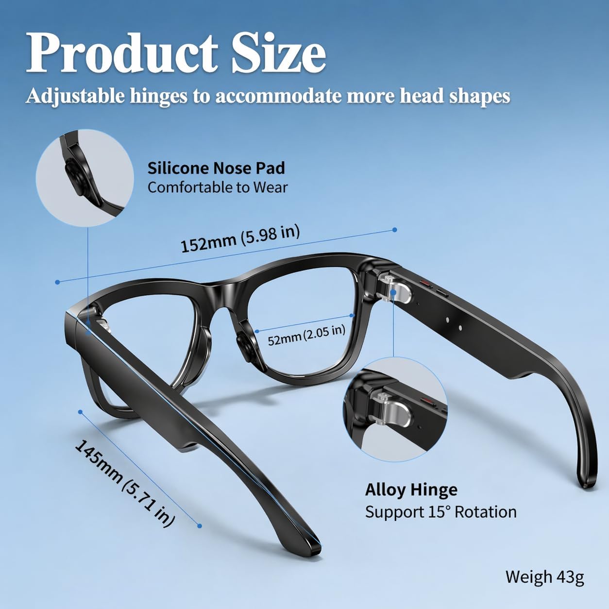 AI Smart Glasses With 4K Camera And Real-Time Translation