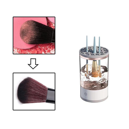 Electric Makeup Brush Cleaner Machine With Mat