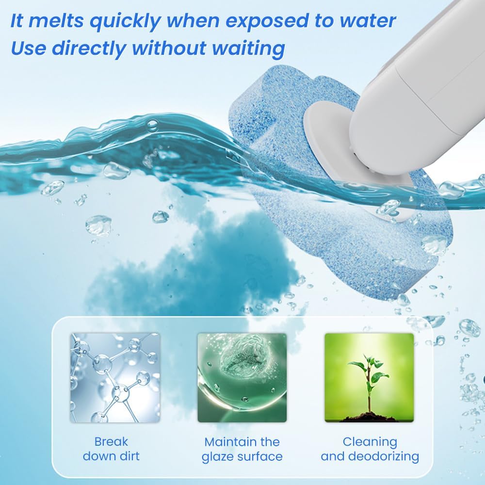 Disposable Toilet Cleaning Wand Set with 24 Refill Heads