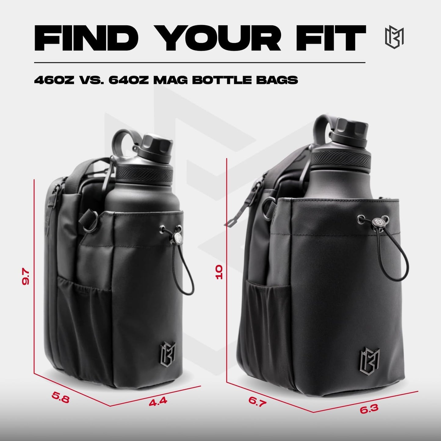 Magnetic Gym Sling Bag With Bottle Holder And Phone Pocket