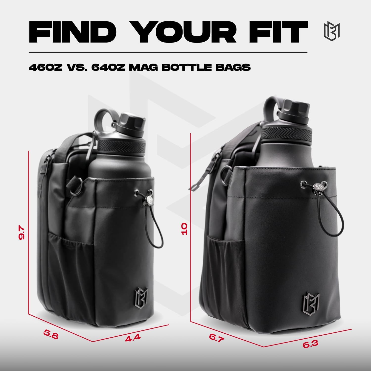 Magnetic Gym Sling Bag With Bottle Holder And Phone Pocket