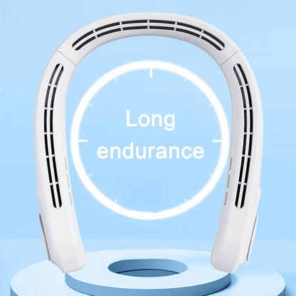 Leafless USB Neck Fan – Hands-Free Bladeless Cooling