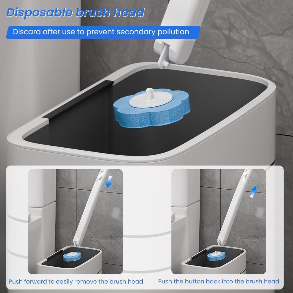 Disposable Toilet Cleaning Wand Set with 24 Refill Heads