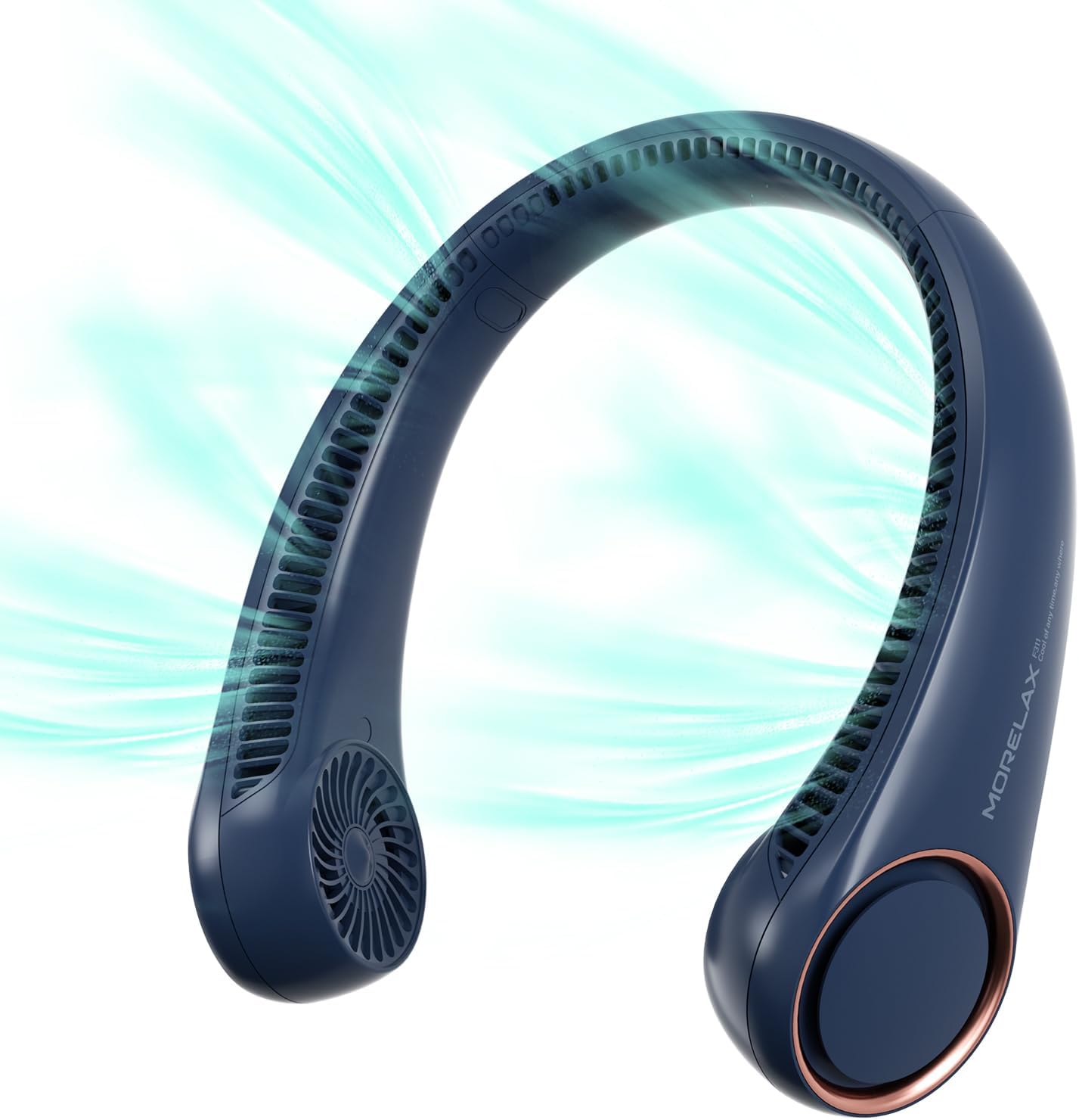 Bladeless Neck Fan Personal Cooler – 3 Speeds, 4000 mAh