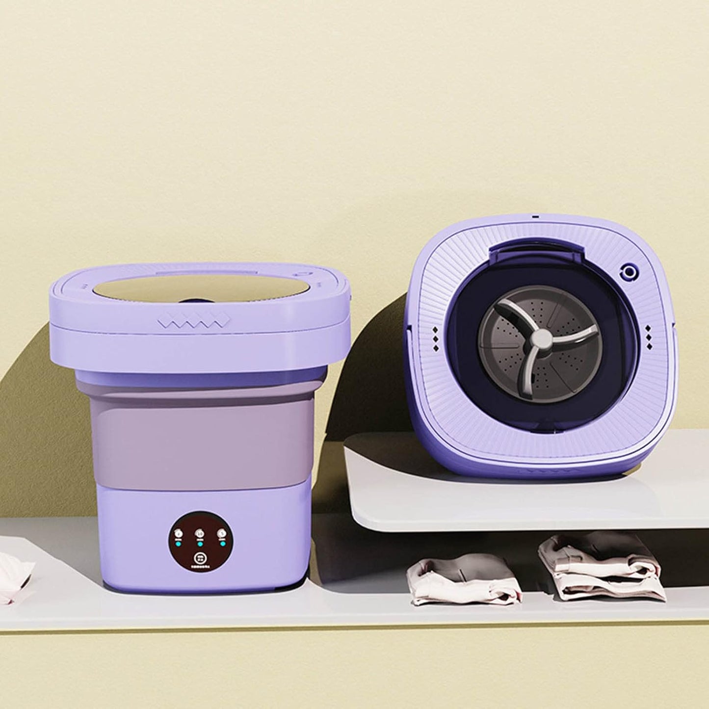 Foldable Mini Washing Machine – Portable 6.5L Automatic Washer