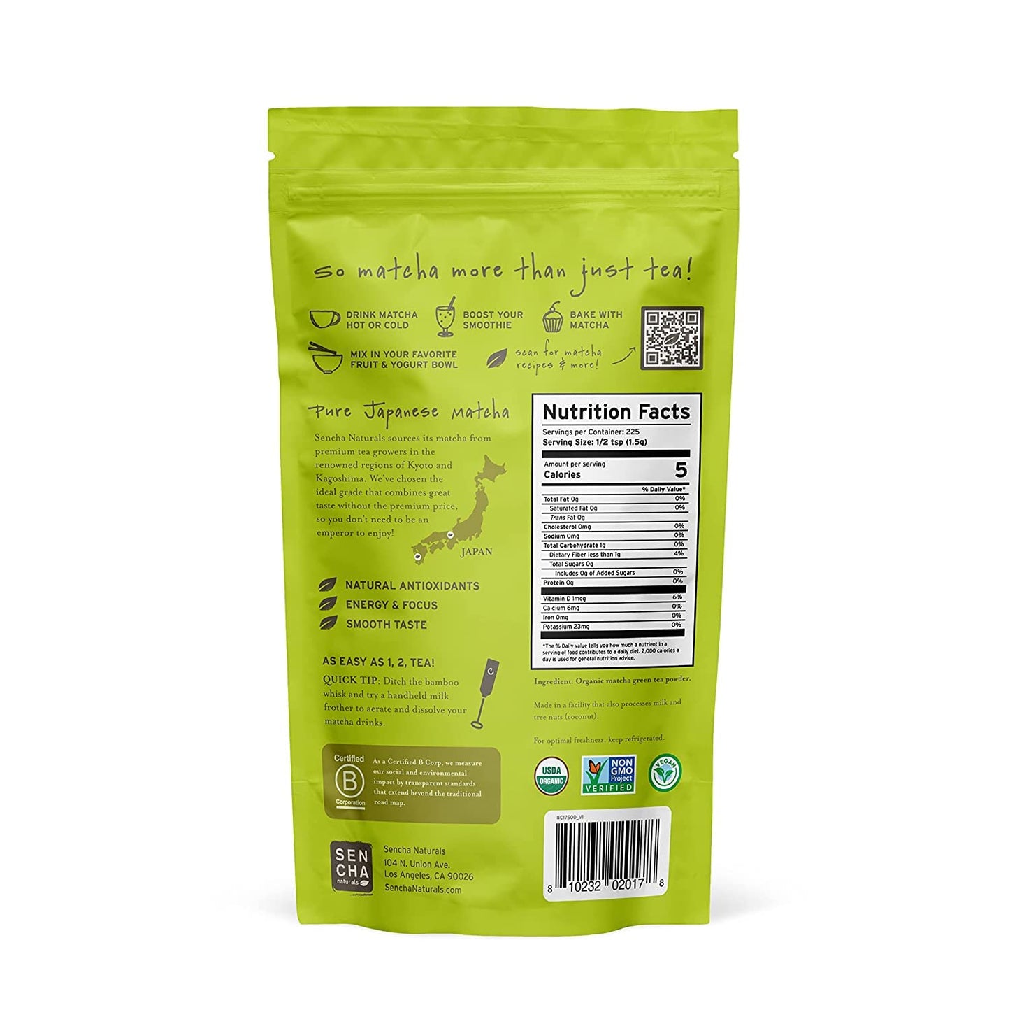 Organic Matcha Green Tea Powder – Everyday Antioxidant Boost
