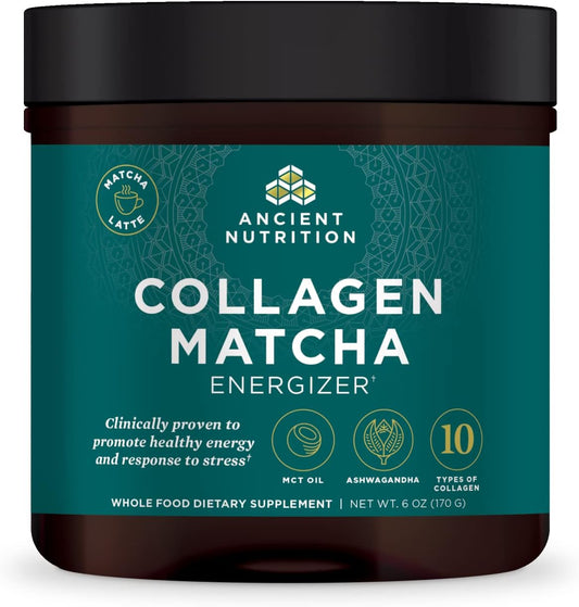 Matcha Collagen Powder With MCTs & Ashwagandha