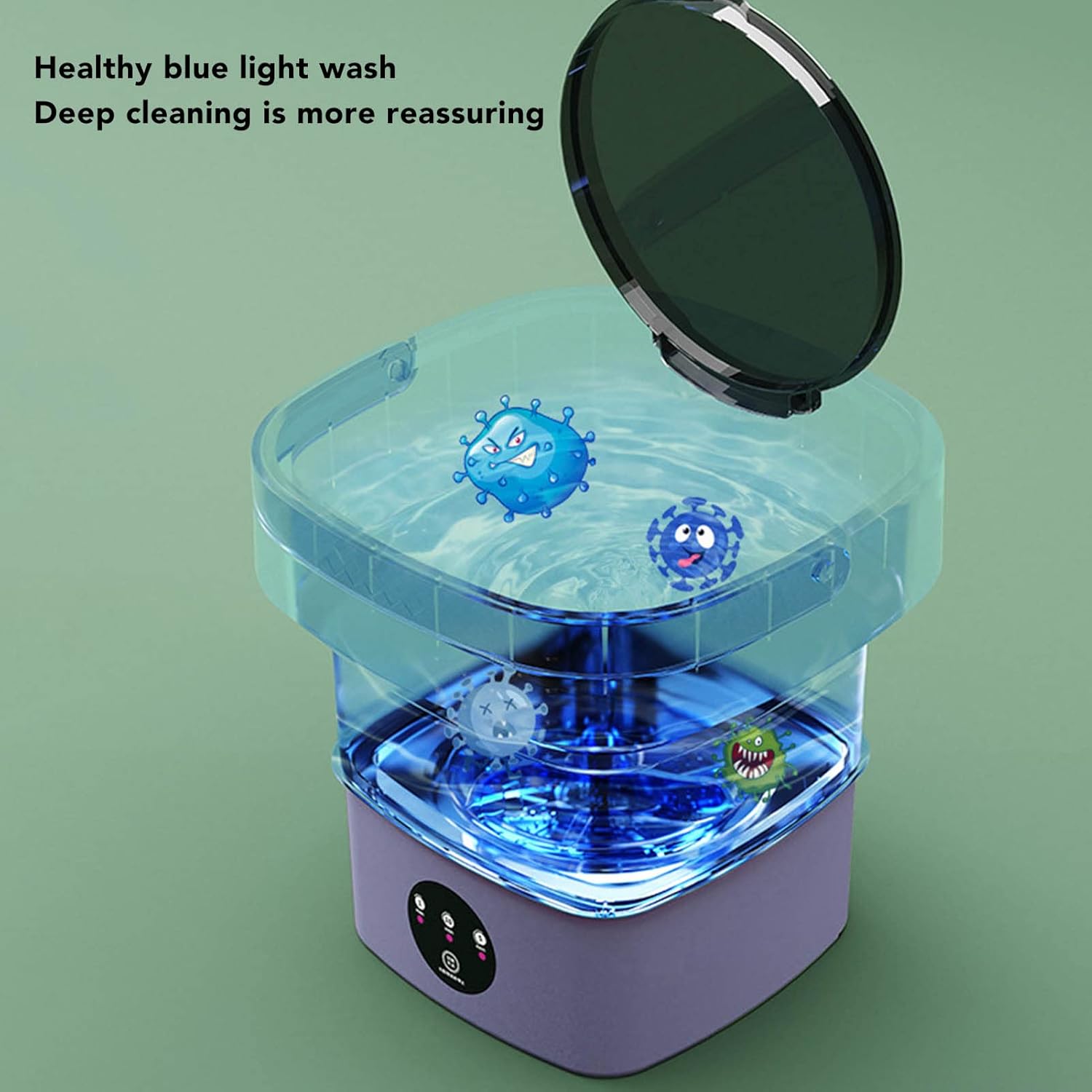 Foldable Mini Washing Machine – Portable 6.5L Automatic Washer