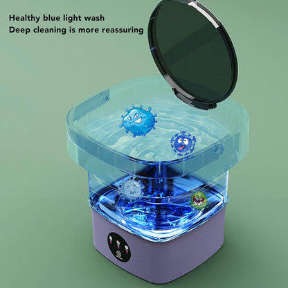 Foldable Mini Washing Machine – Portable 6.5L Automatic Washer