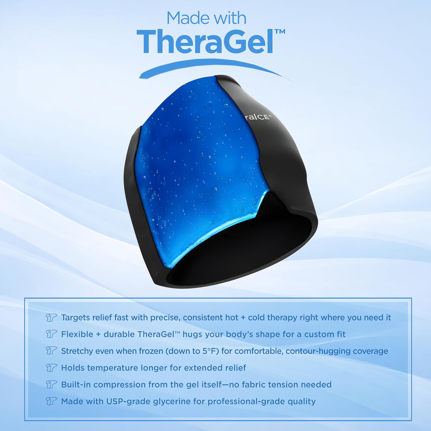 Migraine Relief Ice Cap – 360° Cooling Headache Mask