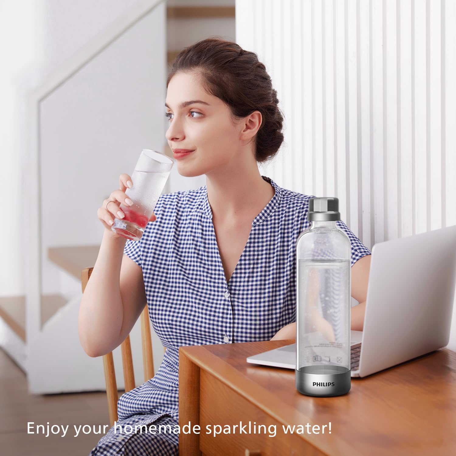 Sparkling Water Maker Soda Machine – Quick Twist, 1L BPA-Free