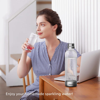 Sparkling Water Maker Soda Machine – Quick Twist, 1L BPA-Free