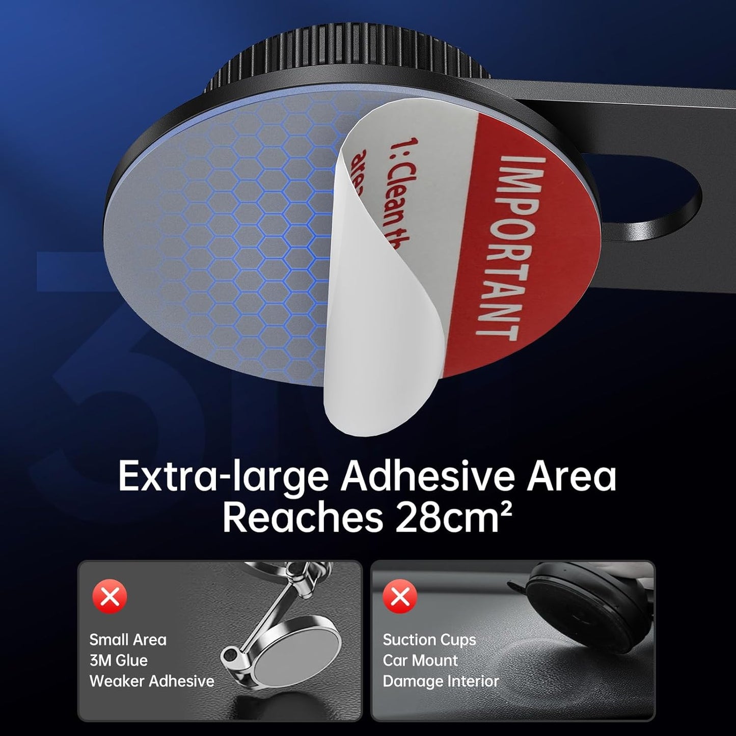 MagSafe Dashboard Car Mount – Foldable Magnetic Phone Holder
