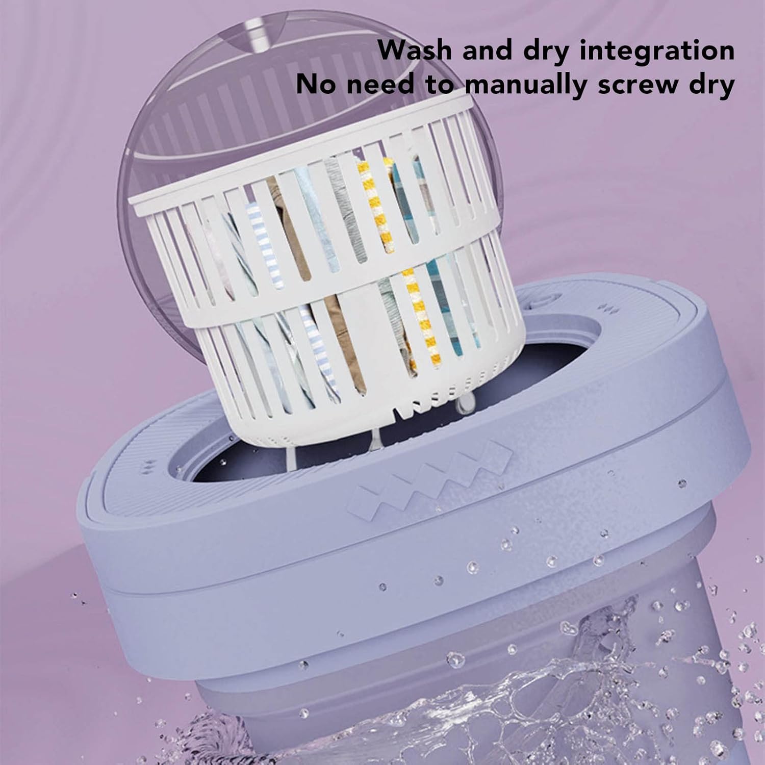Foldable Mini Washing Machine – Portable 6.5L Automatic Washer