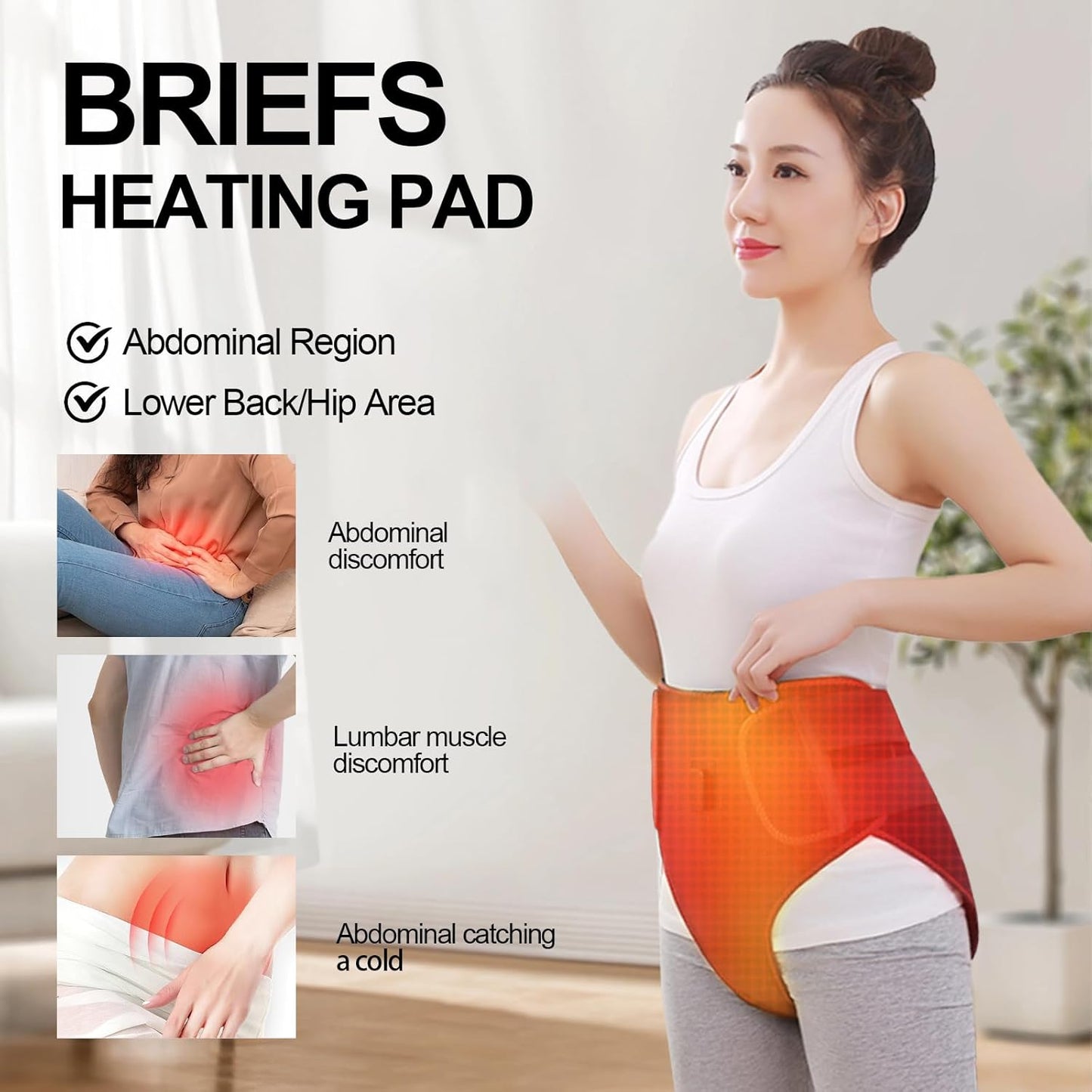 Heated Massage Waist Belt – Adjustable Heat & Vibration