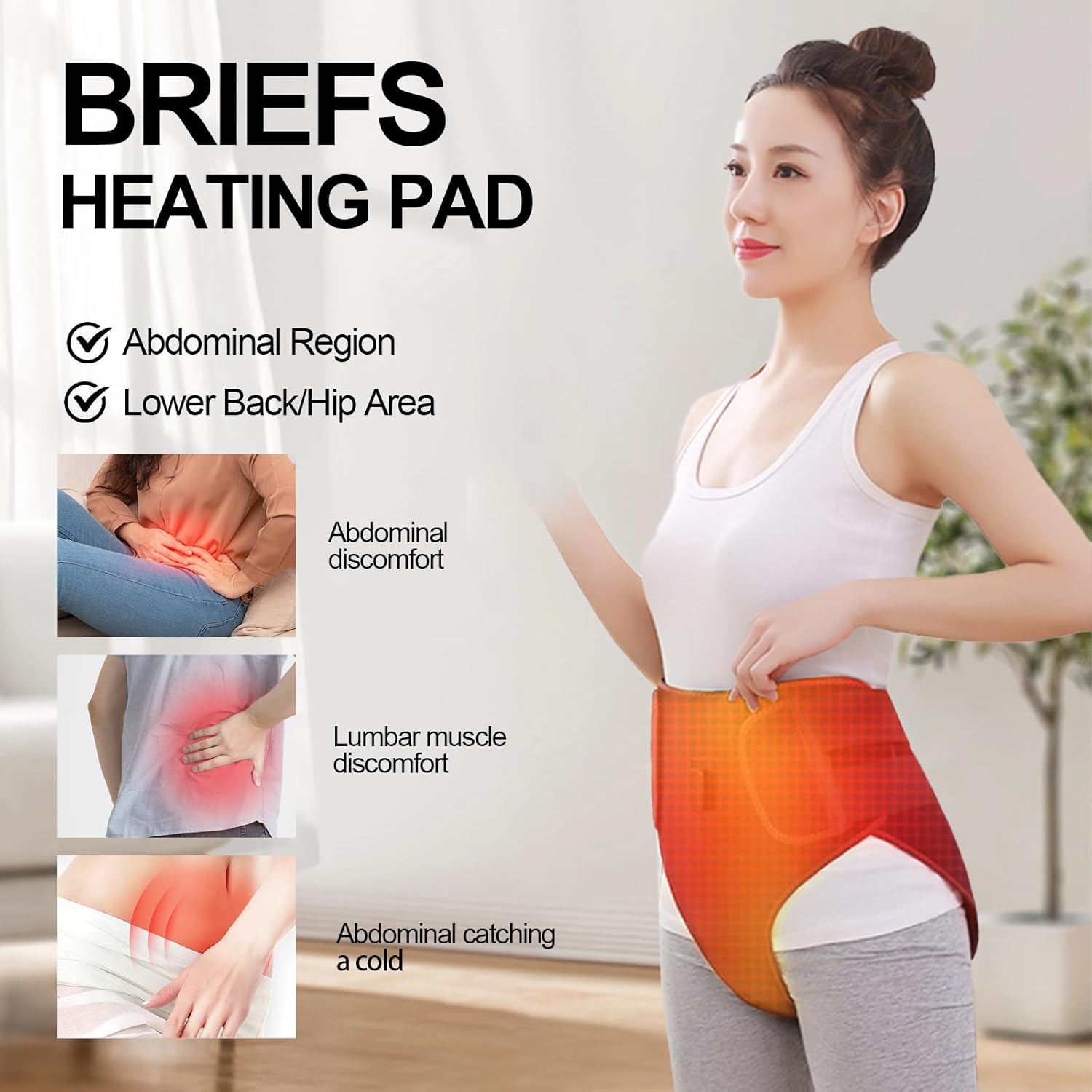 Heated Massage Waist Belt – Adjustable Heat & Vibration