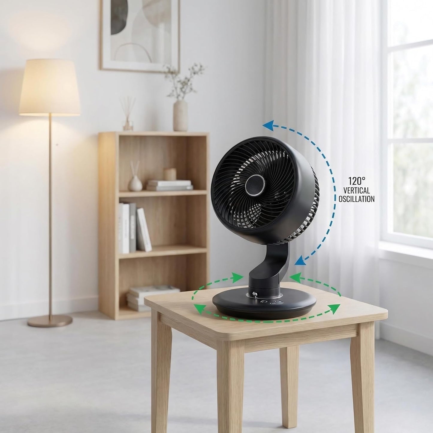 Rechargeable Air Circulator Fan – Wall-Mountable & Portable