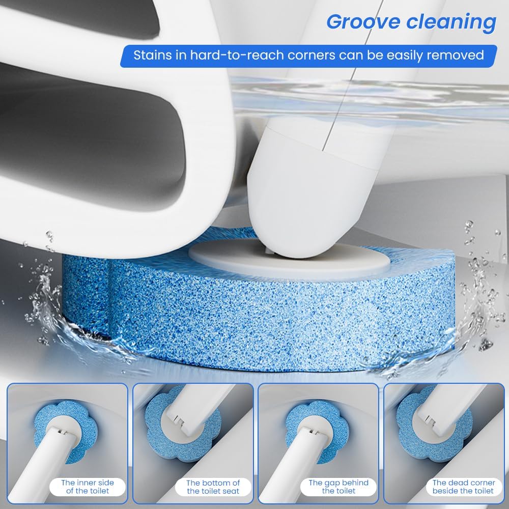 Disposable Toilet Cleaning Wand Set with 24 Refill Heads