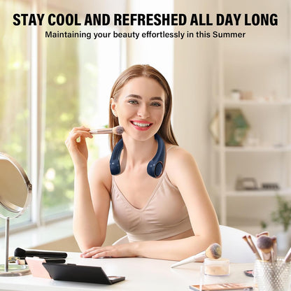 Bladeless Neck Fan Personal Cooler – 3 Speeds, 4000 mAh