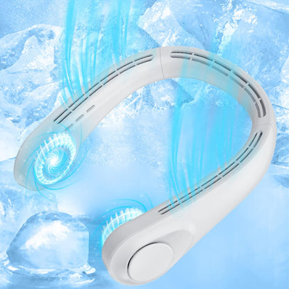 Leafless USB Neck Fan – Hands-Free Bladeless Cooling