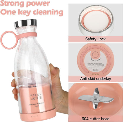 Portable USB Blender Bottle 350 ml Personal Smoothie Maker