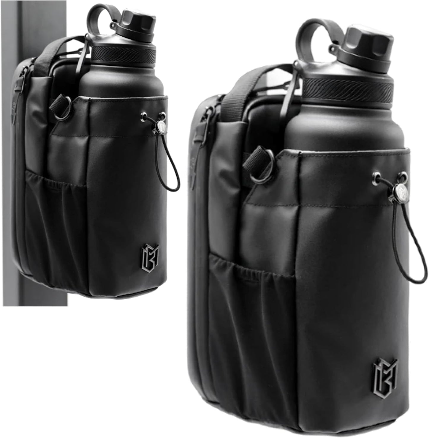 Magnetic Gym Sling Bag With Bottle Holder And Phone Pocket