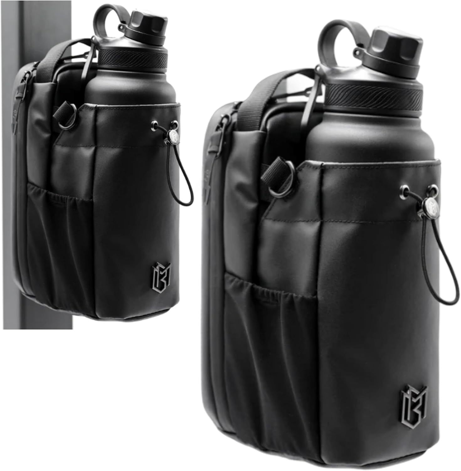 Magnetic Gym Sling Bag With Bottle Holder And Phone Pocket