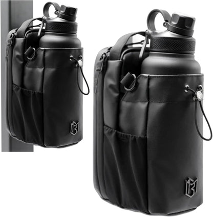 Magnetic Gym Sling Bag With Bottle Holder And Phone Pocket
