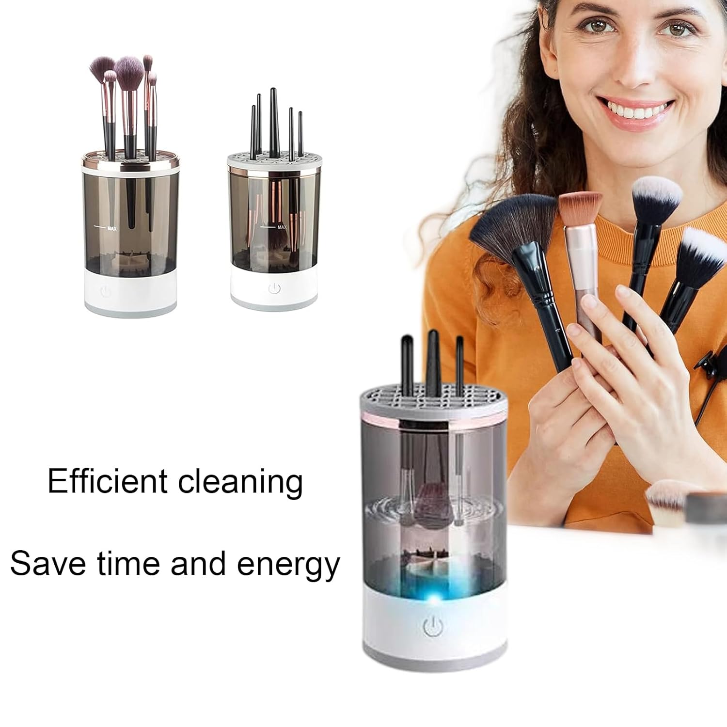 Electric Makeup Brush Cleaner Machine With Mat