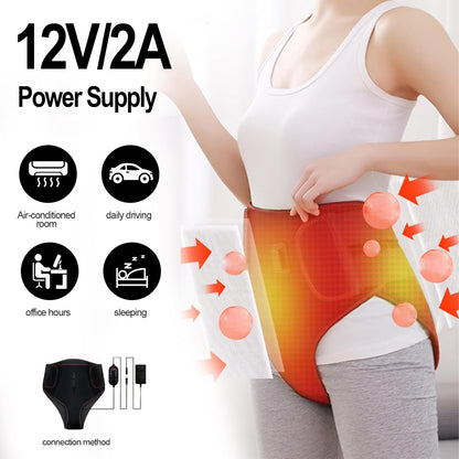 Heated Massage Waist Belt – Adjustable Heat & Vibration