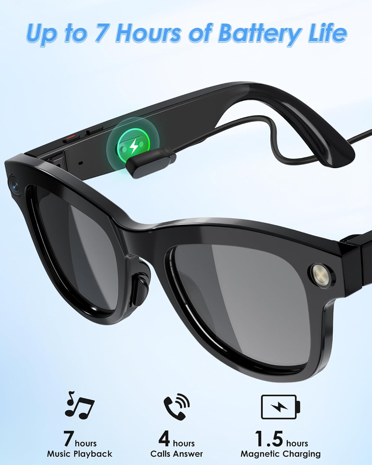 AI Smart Glasses With 8MP Camera – Translation & Audio