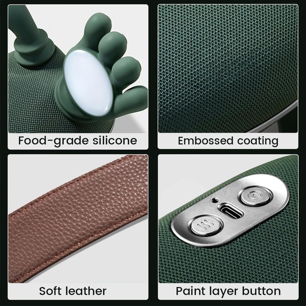 Cordless Shiatsu Neck Massager with Heat and 4D Kneading