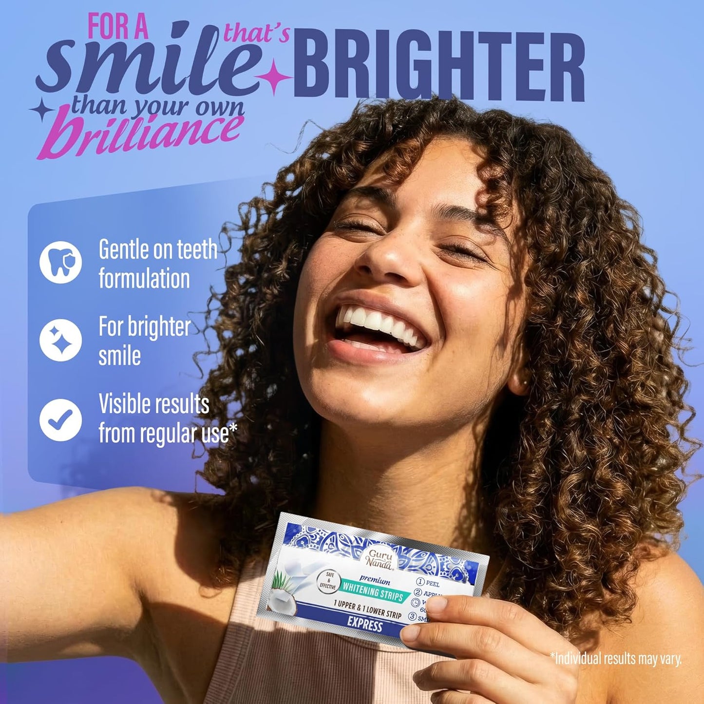 Teeth Whitening Strips 16-Day Kit – Dry, No-Slip Design