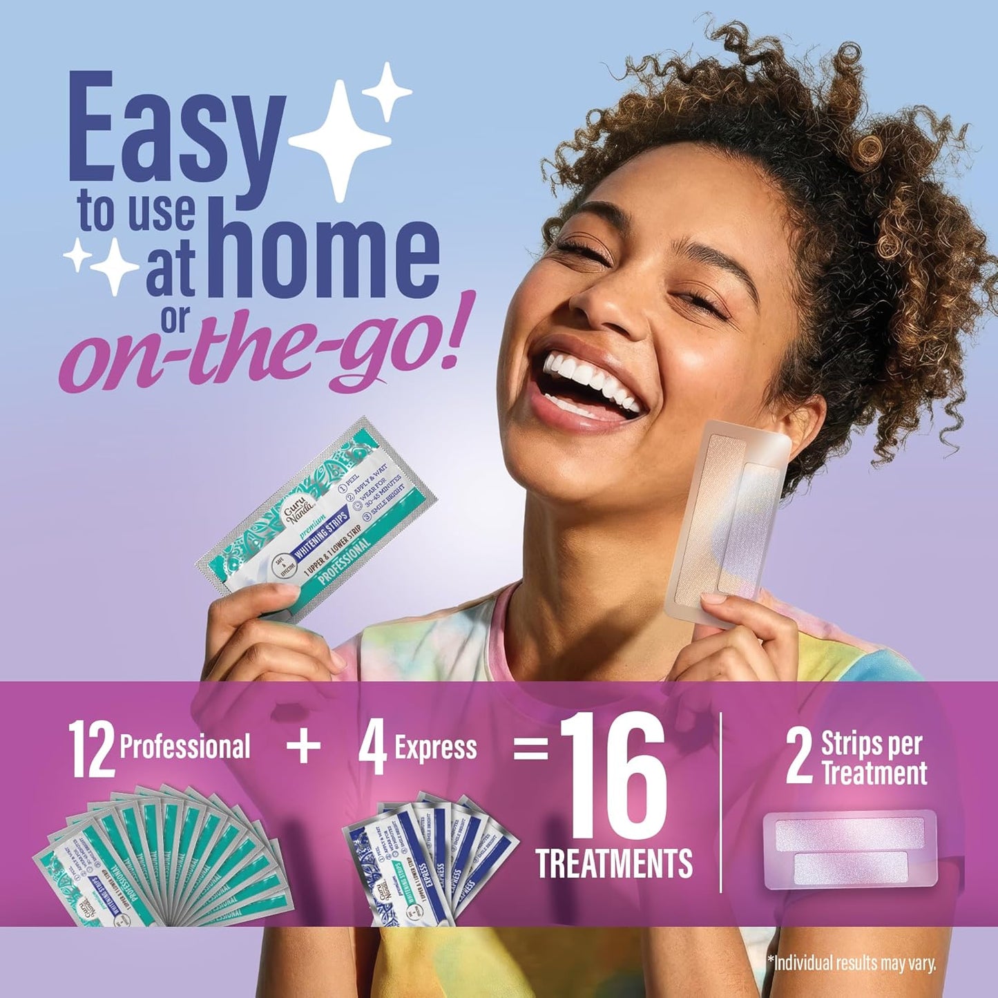 Teeth Whitening Strips 16-Day Kit – Dry, No-Slip Design