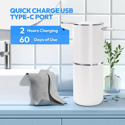 Automatic Foaming Soap Dispenser 2-Pack – Touchless, Wall Mount