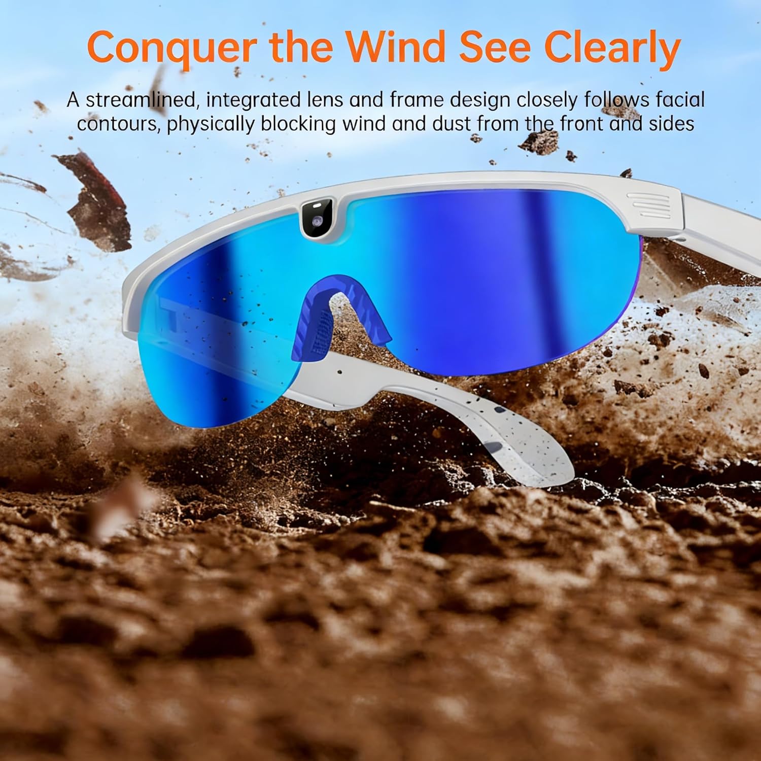 AI Smart Sports Sunglasses with Camera & Audio