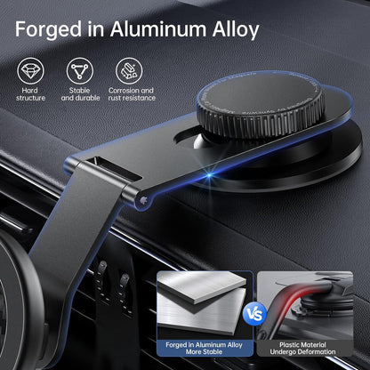MagSafe Dashboard Car Mount – Foldable Magnetic Phone Holder