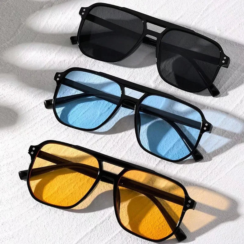 Oversized Square Fashion Sunglasses UV400 Protection