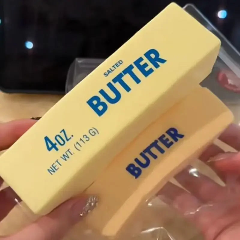 Squishy Cheese Butter Stick Fidget Toy for Stress Relief
