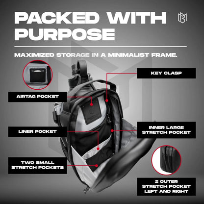 Magnetic Water Bottle Sling Bag With Phone Pocket