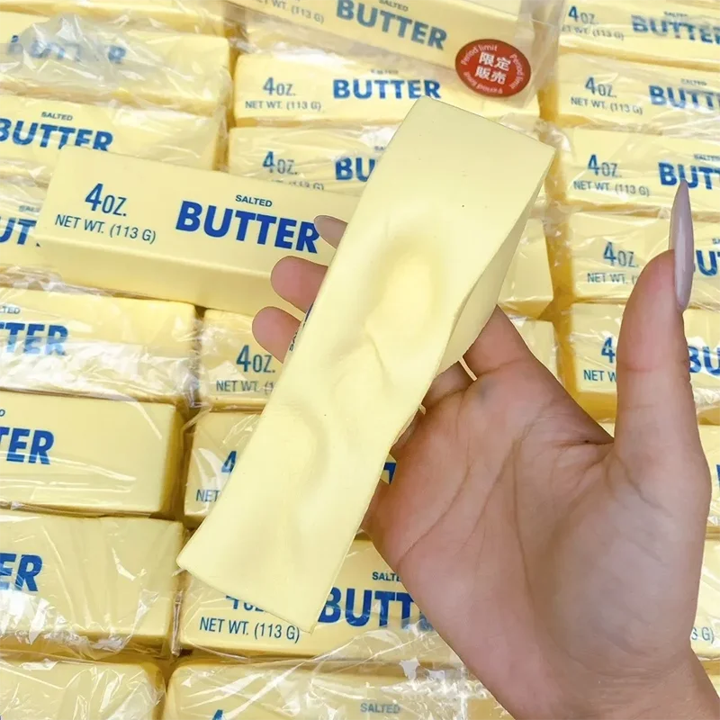 Squishy Cheese Butter Stick Fidget Toy for Stress Relief
