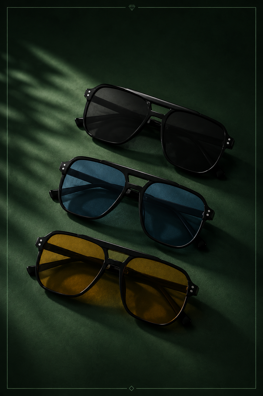 Oversized Square Fashion Sunglasses UV400 Protection